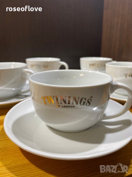 Twinings of London чаши за чай с чинийки, снимка 1