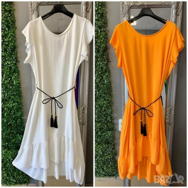 рокля с асиметрична дължина , снимка 1