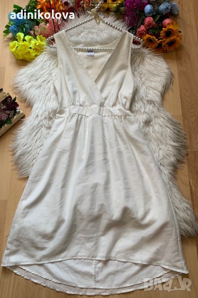 Бяла рокля Веро мода, снимка 1