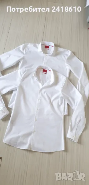 Hugo Boss HUGO Erondo Fit Easy Iron Mens Size 42/ 16 1/2 /L  40/15/3/4 S/ M НОВО! ОРИГИНАЛ! Мъжки Ри, снимка 1