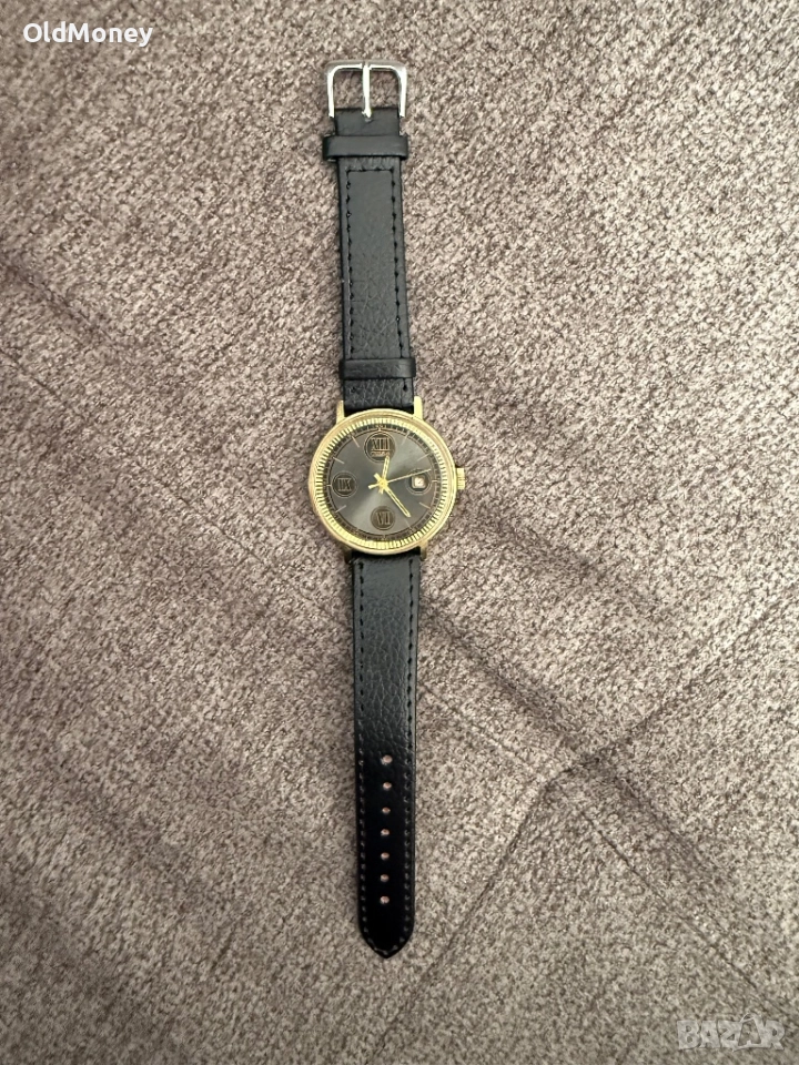 Мъжки съветски позлатен колекционерски часовник Слава, снимка 1