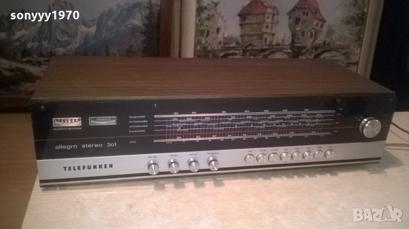 telefunken allegro stereo 301 receiver-внос германия, снимка 1