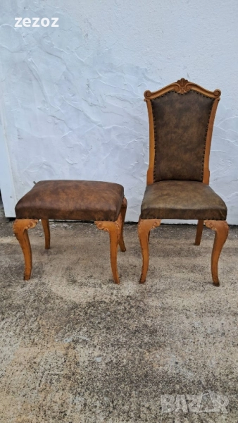 Стол и табуретка масив, снимка 1