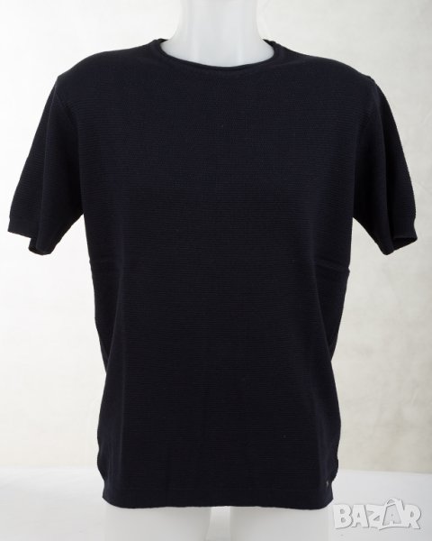 Мъжка блуза от фино плетиво в тъмносиньо Jimmy Sanders - L, снимка 1