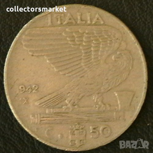 50 центисими 1942, Италия, снимка 1
