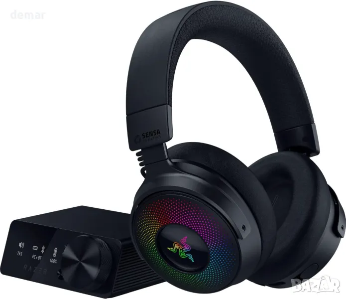 Razer Kraken V4 Pro - Безжични геймърски слушалки с OLED контролен хъб, снимка 1