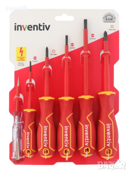 Отвертки и фазомер "INVENTIV" комплект нов, снимка 1