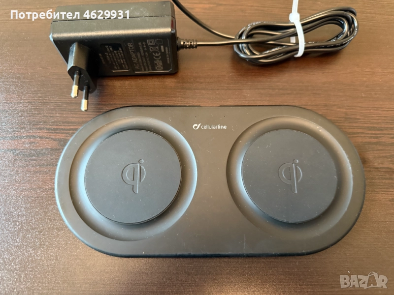 Двойно безжично зарядно устройство: 2x10W. Зареждането, снимка 1