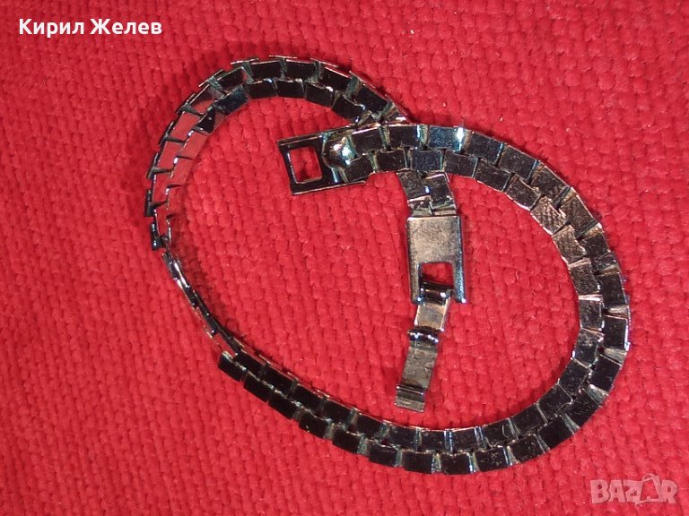 СРЕБРИСТА ФЕШЪН АРТ ГРИВНА от БЛАГОРОДНА НЕРЪЖДАЕМА СТОМАНА 25811, снимка 1