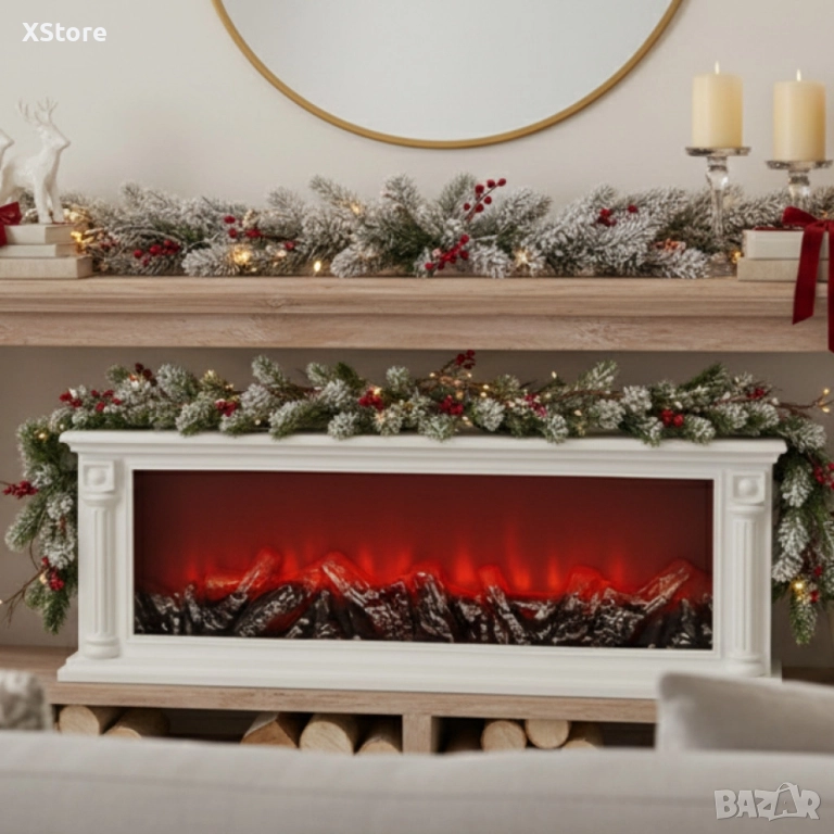 LED камина с ефект на жар – уют и атмосфера без дим и огън, снимка 1