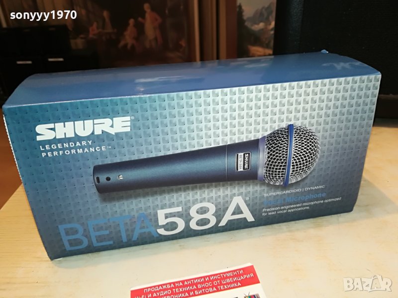 shure beta 58a profi mic-внос swiss 3005220933, снимка 1