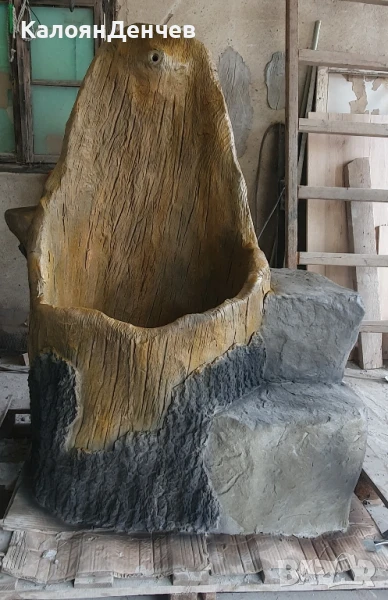 Градинска чешма от щампован бетон , снимка 1