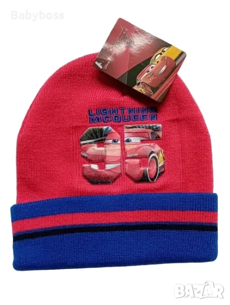 Зимна шапка за момче Макуин Светкавицата, снимка 1