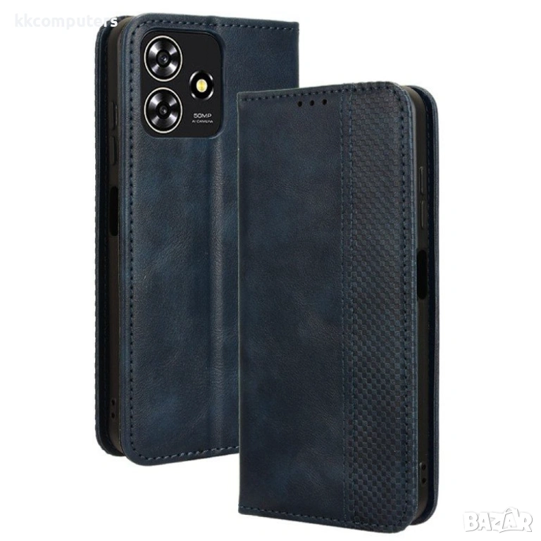 ZTE Blade V50 Design 4G Кожен Калъф2 и Протектор, снимка 1