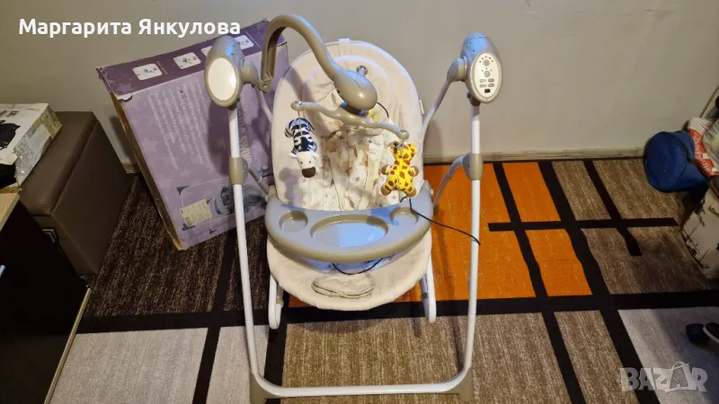 Wunderkid Електрическа люлка, шезлонг и стол за хранене, снимка 1