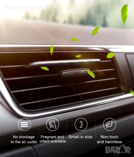 Baseus Ултра тънък ароматизатор за кола АВТОМОБИЛ с 6 пълнителя, снимка 1