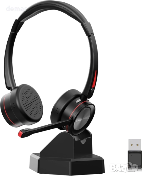 Beebang Bluetooth слушалки с микрофон,бутон за изключване на микрофона, снимка 1