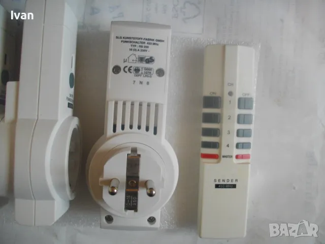 16 АМПЕРА КОНТАКТИ С ДИСТАНЦИОННО НОВИ НЕМСКИ ОРИГИНАЛНИ 4бр х 16А 433MHz SLG KUNSTSTOFF GmbH, снимка 16 - Друга електроника - 48330988