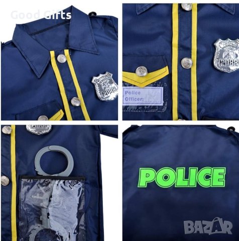 Детски костюм на полицай с аксесоари , снимка 5 - Други - 43258645