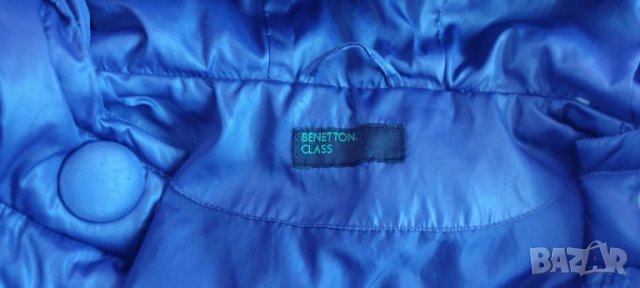 Пухено яке Benetton р 128, снимка 2 - Детски якета и елеци - 36788029