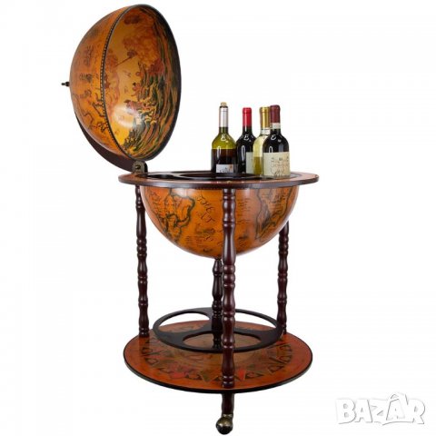 Голям Глобус Мини Бар - Поставка за Бутилка / Вино/Юбилей!, снимка 8 - Маси - 39238641