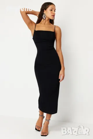 Дълга рокля с цепка , снимка 4 - Рокли - 50416673