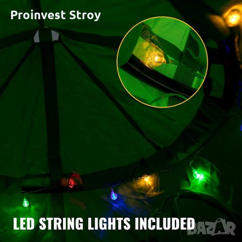 Висяща палатка тента люлка тип хамак с дъгова LED декорация AC2040 за външно и вътрешно ползване, снимка 7 - Други - 35126661