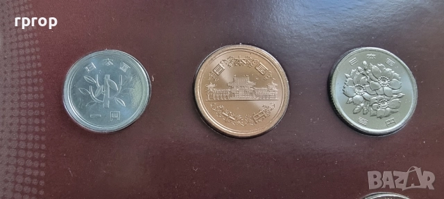 Япония. 1, 5 ,10, 50, 100 и 500 йени. UNC., снимка 2 - Нумизматика и бонистика - 51732960