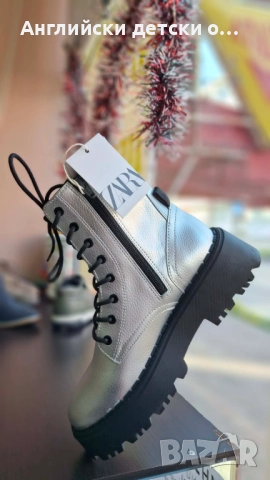 Английски детски боти -Zara, снимка 3 - Детски боти и ботуши - 52829877