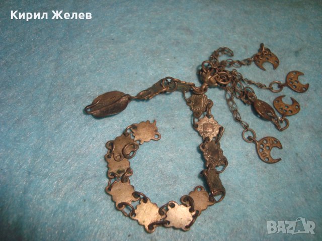 19 ВЕК ВЪЗРОЖДЕНСКИ НАКИТ СРЕБРО САЧАН ОРНАМЕНТИКА РЪЧНА ИЗРАБОТКА КУЧКА ОСМАНСКА ЗАБОДКА БИЖУ 26448, снимка 16 - Антикварни и старинни предмети - 34884075