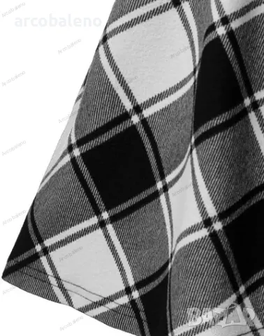 Дамска ежедневна модна карирана пола, 3цвята , снимка 6 - Поли - 49622638