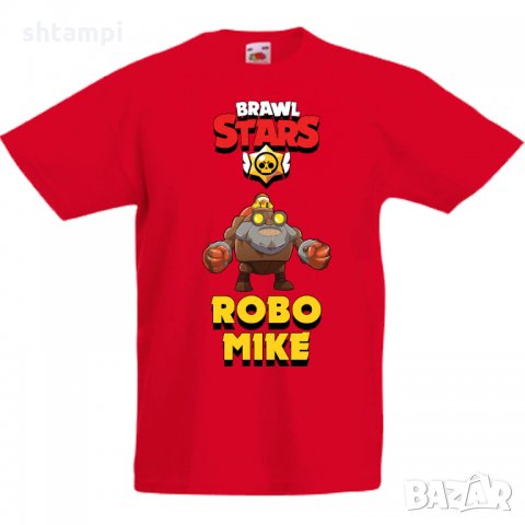 Детска тениска Robo Mike Brawl Stars, снимка 3 - Детски тениски и потници - 32921616