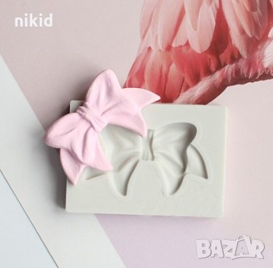 Панделка с остри краища силиконов молд форма декорация торта фондан украса