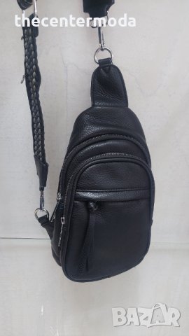 Мъжка черна чанта с платова дръжка, снимка 4 - Чанти - 43851839