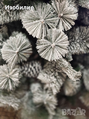 Изкуствено борче/елха със заскрежени иглички, снимка 15 - Декорация за дома - 52339972