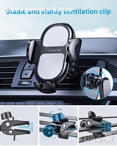 Нов Мощен държач за телефон за автомобила кола / iPhone и Samsung, снимка 6 - Аксесоари и консумативи - 43126331