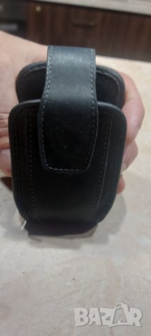 Кожен черен калъф за телефон BlackBerry, снимка 1
