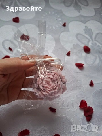Глицеринови сапунчета цветя и сърчица с хипоалергенни етер масла+подарък , снимка 7 - Други - 53098710