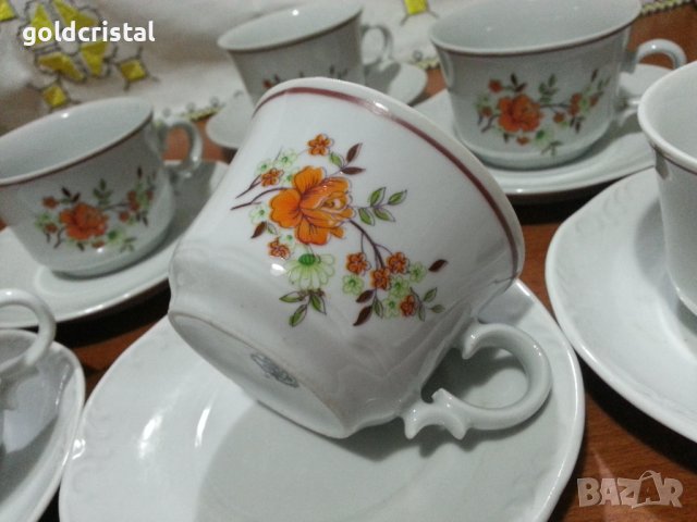 Стар български порцелан чаши за чай , снимка 3 - Антикварни и старинни предмети - 43689936