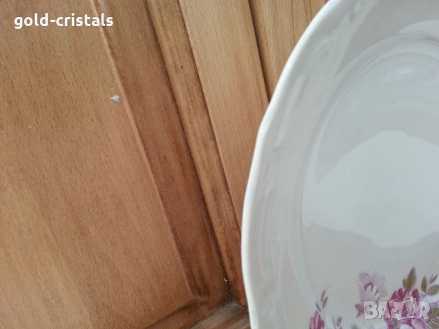 Стар български порцелан чинии Изида  плитки, снимка 6 - Антикварни и старинни предмети - 33491446