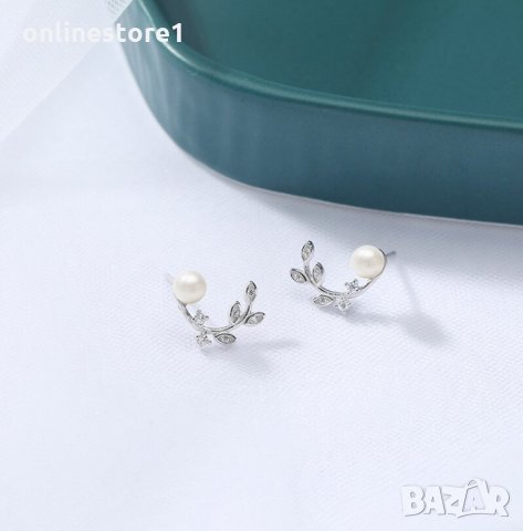 Сребърни Обеци перли - Нежен чар BJ402, снимка 6 - Обеци - 32814829