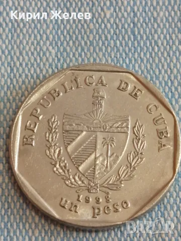 Стара монета 1 песо 1998г. Куба за КОЛЕКЦИЯ 41110, снимка 3 - Нумизматика и бонистика - 48765822