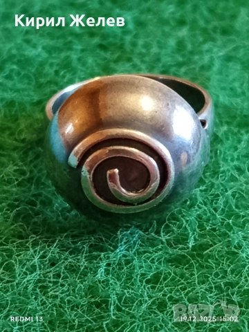 Дизайнерски сребърен пръстен АРТ БИЖУ нестандартен дизайн много красив 52319, снимка 2 - Пръстени - 52848138