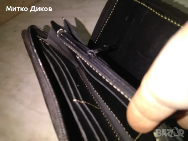 Портмоне чантичка естествена кожа дебела 21х12см, снимка 10 - Портфейли, портмонета - 49600954