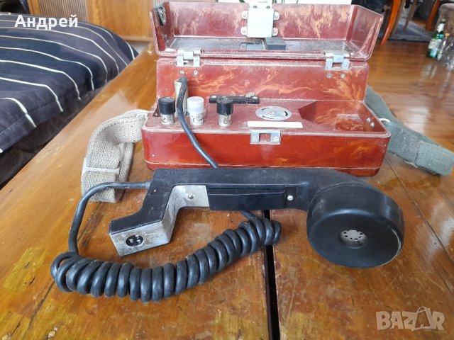 Стар Военен полеви телефон ТАП 77, снимка 3 - Антикварни и старинни предмети - 44103060