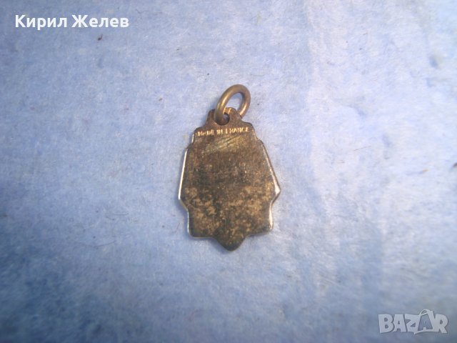 СТАР ФРЕНСКИ ПОЗЛАТЕН ЗОДИАКАЛЕН РЕТРО МЕДАЛЬОН с ЕМАЙЛ-ЛАК 60591 , снимка 5 - Антикварни и старинни предмети - 36928745