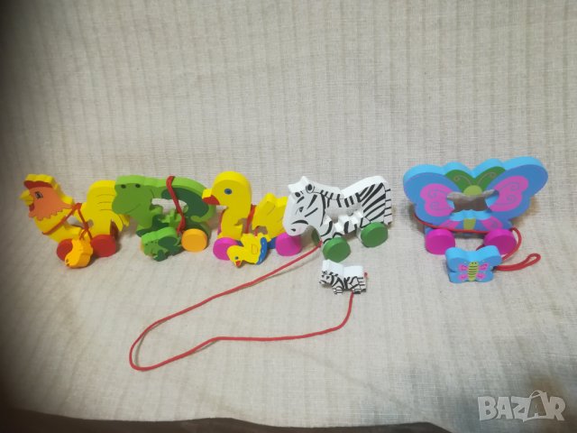 Нови дървени животни с въженце, снимка 2 - Други - 27912788