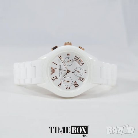 Emporio Armani AR1417 Ceramica Chronograph. Нов дамски часовник, снимка 4 - Дамски - 38833531