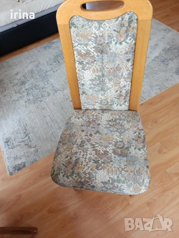 комплект шест стола от масив, снимка 6 - Маси - 51561671