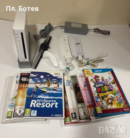 Nintendo Wii с 9 игри